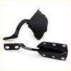 Black metal bonnet hinge x2 with curved lever and mounting brackets for toyota hilux rn30 rn31 rn36 rn40 rn41 rn46 78-83 back side
