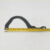 Black rubber handle with curved design and integrated loop grip for bonnet hinge x2 on toyota hilux 1985-1997