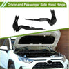 Black plastic driver and passenger side bonnet hinges for toyota 4runner 2003-2006 rear view