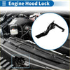Black metal bonnet latch assembly with spring-loaded lever for toyota fortuner 2016 to 2022 quality replacement