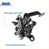 Black heavy-duty metal bonnet latch assembly with spring and mounting holes for toyota rav4 2019-2021