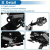 Black metal bonnet latch assembly for toyota sienna 2021-2023 with spring mechanism and electrical connector back side