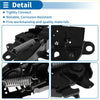 Black metal bonnet latch assembly with coiled spring for toyota tundra 2000-2006 shown from back side