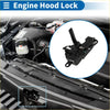 Black plastic bonnet latch assembly for toyota venza 2009-2015 with lever handle and internal spring mechanism