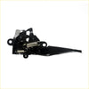 Black metal bonnet latch for Toyota Hilux Revo 2015-2023 showing back side with springs and mounting brackets
