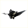 Black metal bonnet latch for Toyota Hilux single cab 2015-2024 showing back side with springs and mounting brackets
