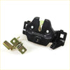 Black plastic and metal bonnet latch striker with gold spring for toyota hilux rn20 rn25 1972-1978 back side view