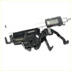 Black metal bonnet latch striker lock with spring mechanism measured at 137.47mm for mitsubishi triton l200 1986-1996