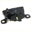 Black metal bonnet latch striker lock with spring mechanism and brackets for toyota hilux 1979-1983 back side view