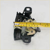 Black metal bonnet latch striker lock with gold spring and lever for toyota hilux 1979-1983 shown from backside