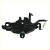 Black painted metal bonnet latch striker lock with coiled spring for toyota hilux surf 1989-1998 back side view