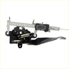 Black metal bonnet latch striker lock with spring mechanism and handle for toyota hilux 2005-2015 back side view