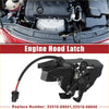 Black plastic bonnet latch with sensor and coiled spring for toyota sienna 2013-2020 replacement part