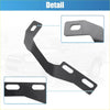 Black metal hitch receiver mount bracket with matte finish and oval cutouts for bonnet led light on toyota 4runner back side