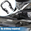 Black metal engine bay mount bracket with screws and nuts for bonnet led light kit on toyota 4runner 2010 2022