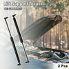 Black bonnet lift supports with sleek cylindrical design and reinforced ends for toyota land cruiser gas springs