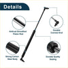 Black bonnet lift support gas strut with smooth piston rod and durable ends for Toyota Land Cruiser 2008-2021