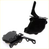 Black metal engine mount brackets part of bonnet lock hinge set for toyota hilux yn60-yn67 1984-1988