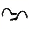 Black metal bonnet locks hinge for toyota hilux 4runner 1989-1997 with smooth curved design and mounting holes