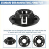 Black plastic bonnet prop rod clip with u-shaped cutout and angular slots for toyota matrix 2003-2008