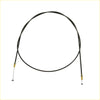Black bonnet release cable for Toyota 4Runner Hilux Surf 1995-2002 with yellow and silver metal connectors