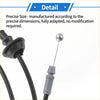 Black bonnet release cable for Toyota CHR 2018-2020 with gray plastic housing and metallic ball tip