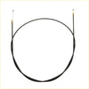 Bonnet release cable for toyota hilux surf 4runner 1989-1995 black cable with yellow and metallic ends coiled in a circle