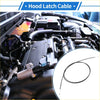 Black bonnet release cable for toyota land cruiser 2014 with coiled design and metallic connectors
