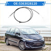 Black rubber-coated bonnet release cable with metal ends for Toyota Previa 2006-2016 vehicle operation