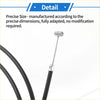 Bonnet release cable for toyota rav4 2013-2019 with black cable, metallic silver housing, and steel wire core