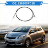 Black bonnet release cable with metal connectors for toyota ritz 2005-2009 car part
