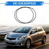 Black rubber-coated bonnet release cable with metal connectors for toyota ritz 2010-2013 model oe 536300p020