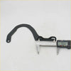 Black plastic carabiner with curved handle and looped end 70.82 mm for bonnet hinges on toyota hilux 1988-1997