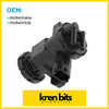 Black plastic boost pressure control valve solenoid with molded connectors for mazda bt50 ford cars