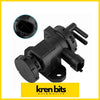 Black plastic boost pressure control valve solenoid with multiple ports and bracket for mazda bt50 ford use