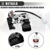 Backside of black and silver boot latch actuator for toyota sequoia 2001-2007 with 4-pin and 2-pin connectors