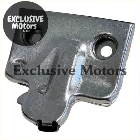 Silver metallic boot latch with black plastic tab for holden commodore vn-vz wh-wl trunk mechanism back side view