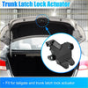 Black plastic boot latch lock actuator with integrated brackets and cylindrical connectors for Toyota Avalon 2005-2012 tailgate lock