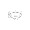 Bosch Blue Line Brake Pad Set Front BP1104