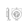 Bosch Brake Rotor Pair Front BD261