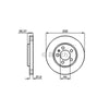 Bosch Brake Rotor Single Rear BD410