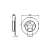 Bosch Brake Rotor Pair Rear BD767