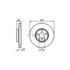 Bosch Brake Rotor Pair Front BD872