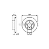 Bosch Brake Rotor Pair Front CD1083