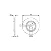 Bosch Brake Rotor Single Rear BD1249