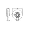 Bosch Brake Rotor Single Rear BD1334