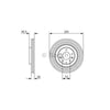 Bosch Brake Rotor Single Front BD1625