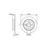 Bosch Brake Rotor Pair Rear BD1731