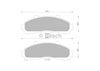 Bosch Blue Line Brake Pad Set Front 7532BL