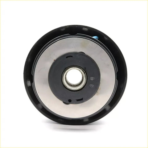 Black and silver boss kit steering wheel hub adapter with central threaded shaft for nissan caravan homy urvan e24 1986-2000